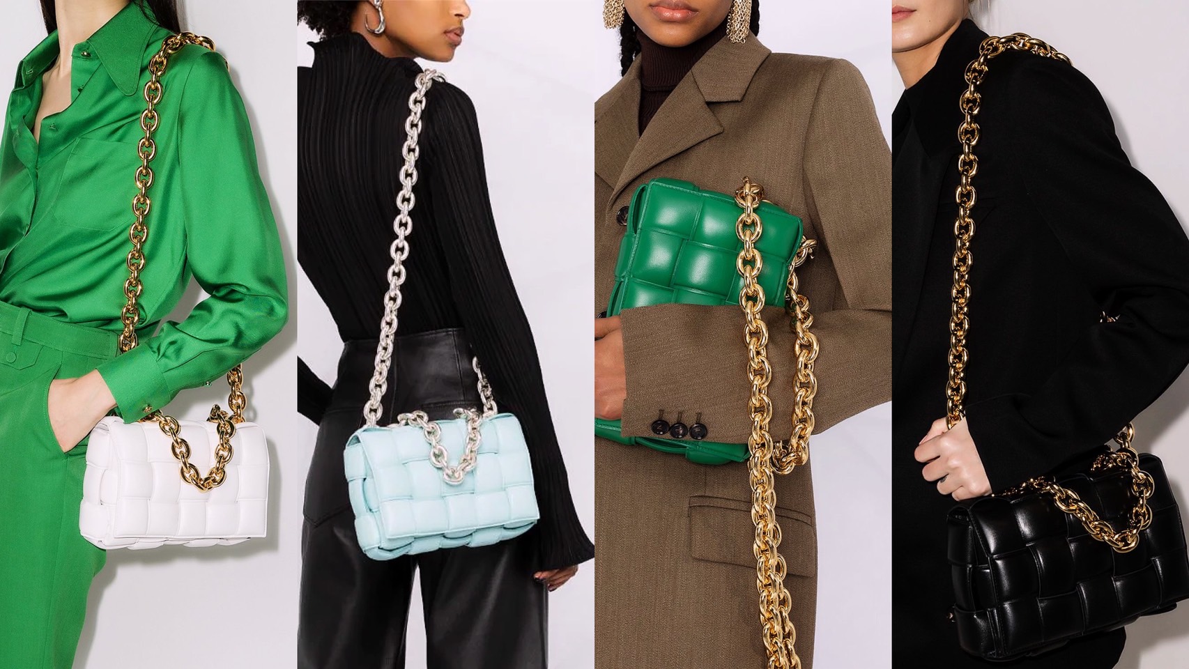 BV超吸睛大金屬鍊條Chain Cassette系列包款 | Farfetch歐美網購