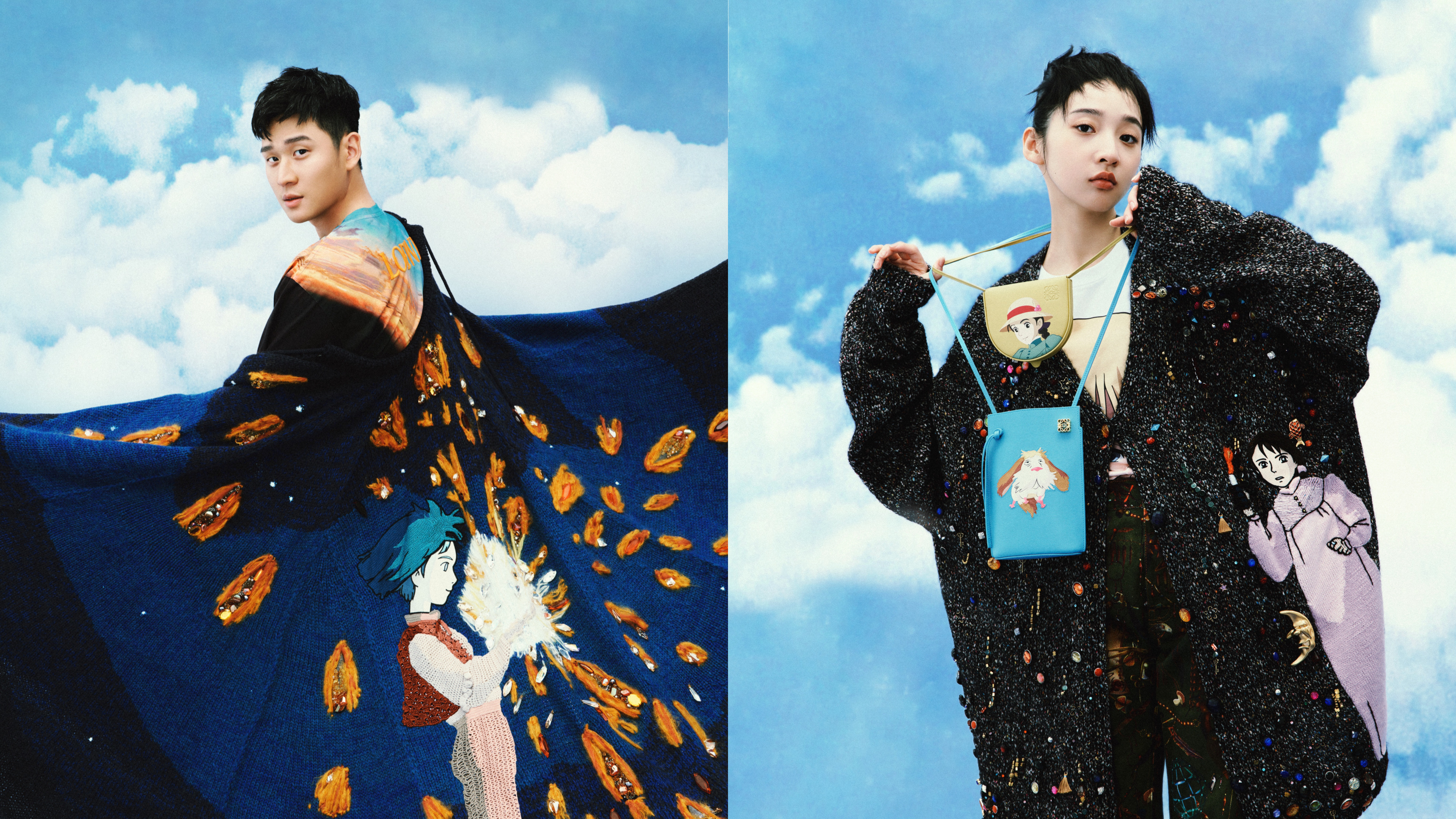 LOEWE x 吉卜力工作室最終章「霍爾的移動城堡」系列！Puzzle、Flamenco城堡包、火惡魔卡西法香氛蠟燭和霍爾同款耳環一次收藏！