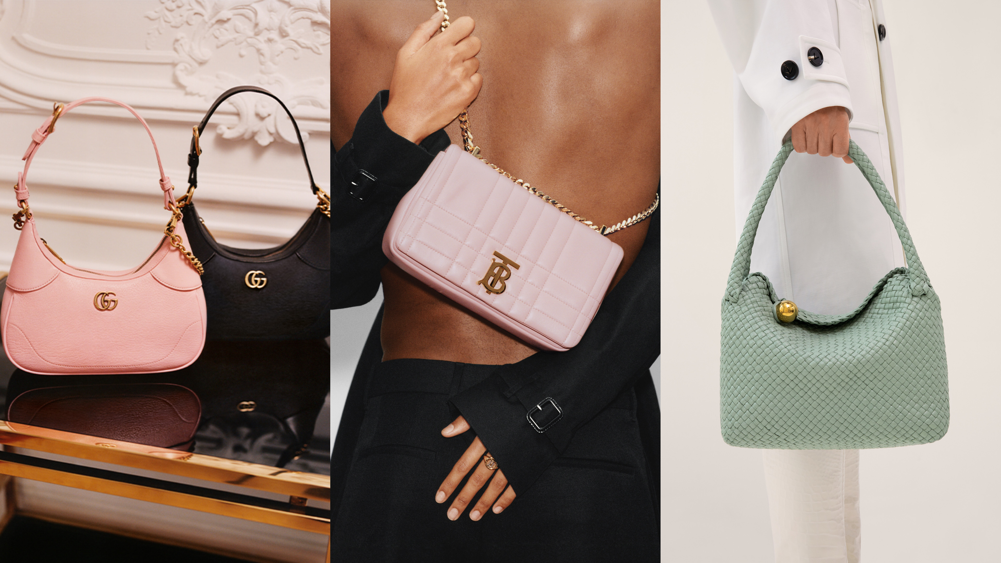 Gucci、Burberry、BALENCIAGA 粉紅包款為情人節綴上一抹甜蜜色彩，編輯幫你整理好粉色包款清單！
