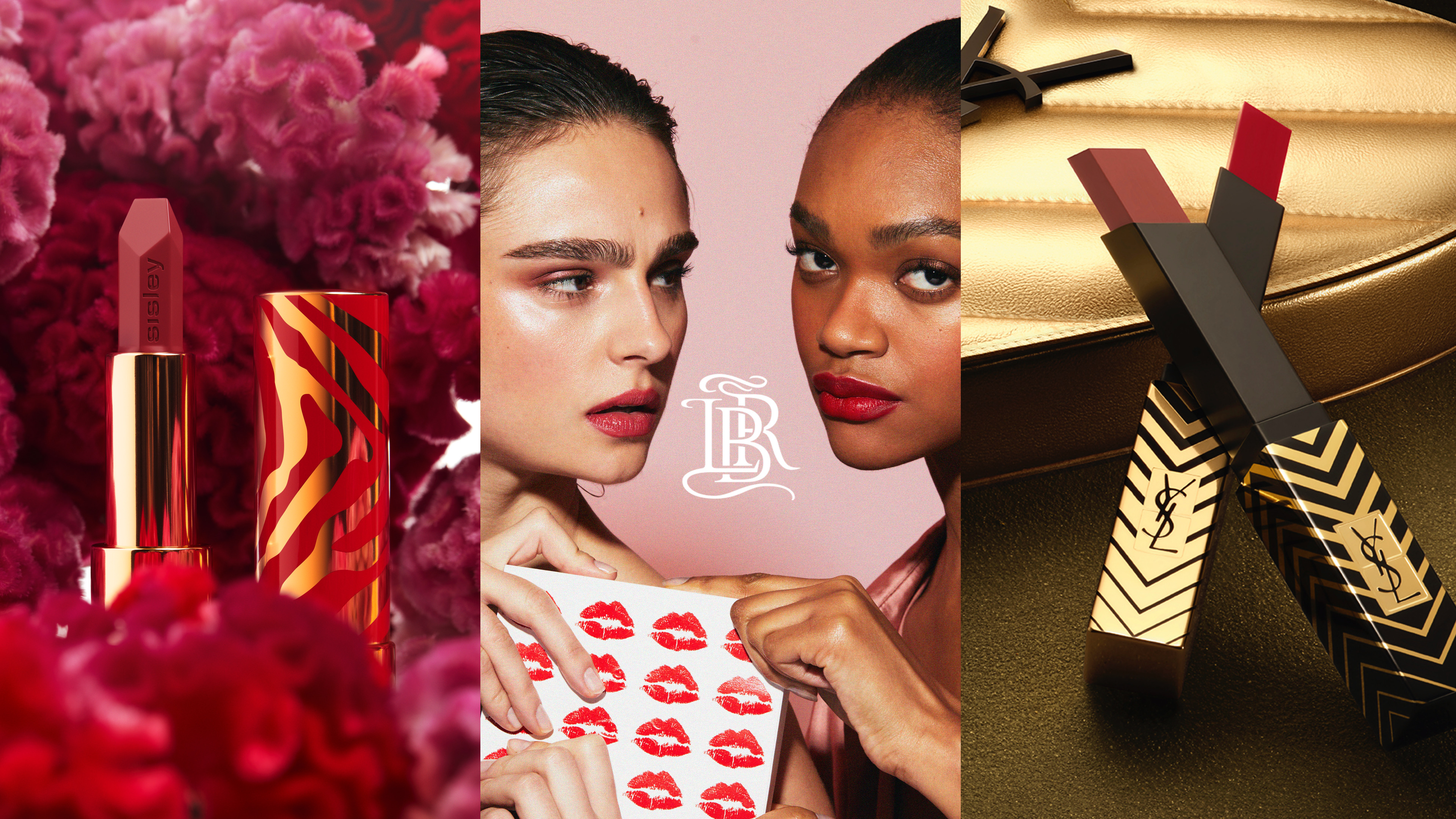 找尋妳的命定唇膏！今天擦上 YSL愛無反顧唇膏、ARMANI 絲緞唇膏、雅詩蘭黛邱比特迷你唇膏組合 過情人節！