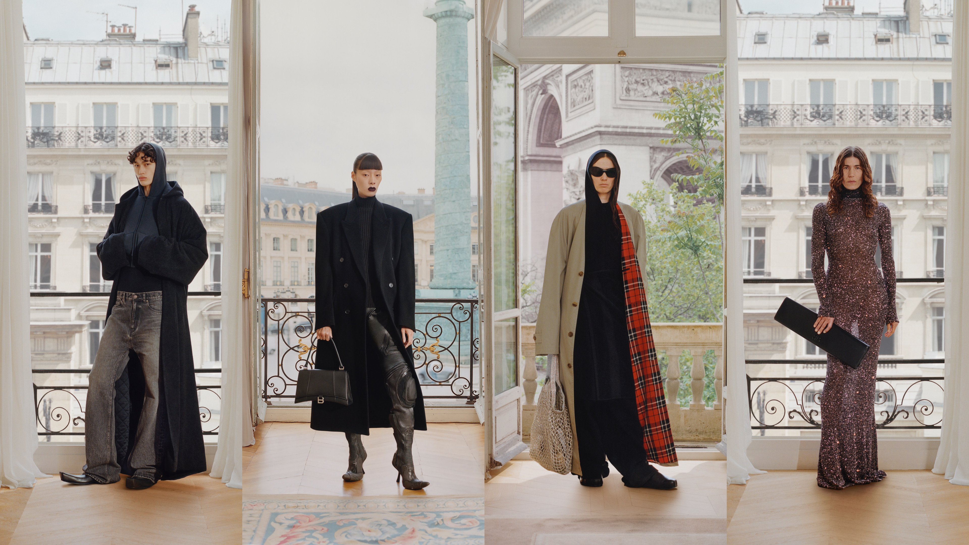 BALENCIAGA 春季24系列，捕捉巴黎繁忙卻不失優雅的日常！