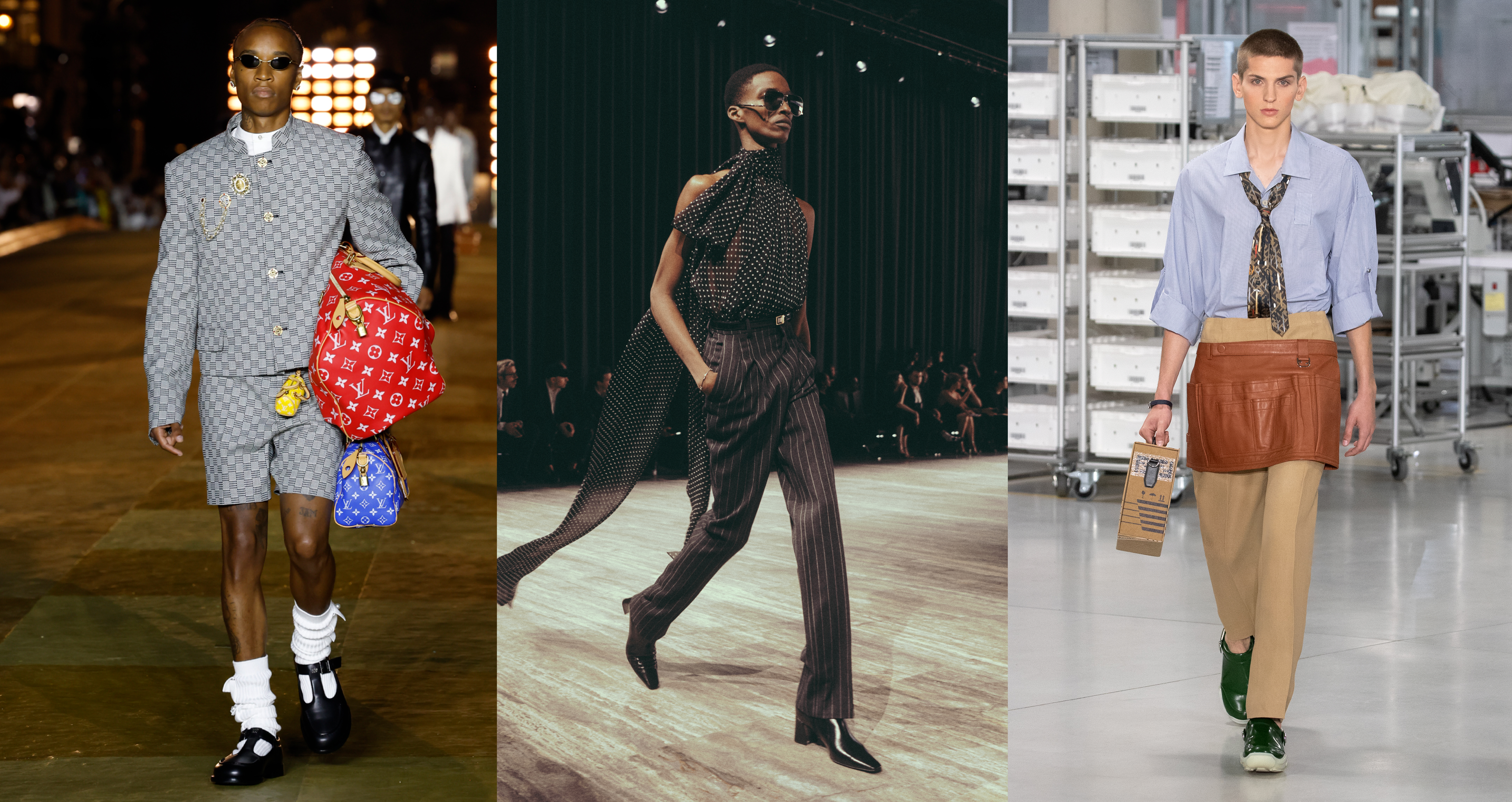 狂放新視界 2024春夏男裝周 | LV全新潮流態度、FENDI顯現工匠力度、Saint Laurent二元優雅美學！